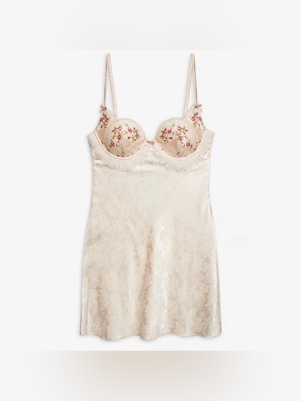 For Love And Lemons Floral Chemise Slip Dress